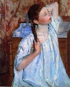 Mary Cassatt Girl Arranging her Hair Spain oil painting artist